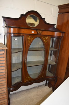 Lot 248 - An Edwardian mahogany china display cabinet...