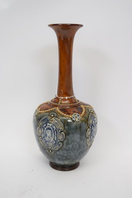 Lot 47 - Royal Doulton vase by Florrie Jones decorated...