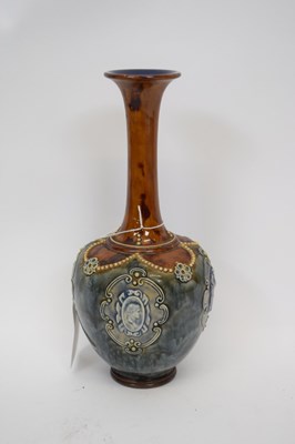 Lot 47 - Royal Doulton vase by Florrie Jones decorated...