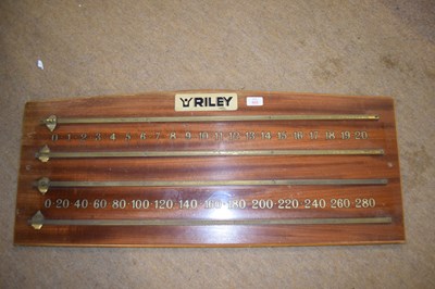 Lot 469 - A vintage Riley hardwood and metal mounted...