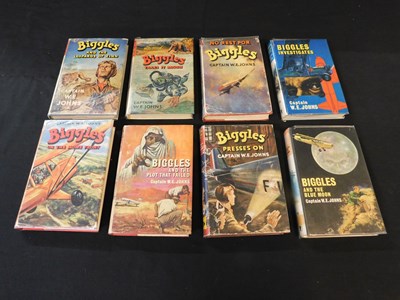 Lot 12 - W E JOHNS eight BIGGLES first editions, viz...