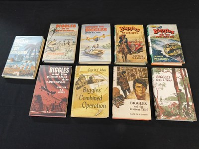 Lot 13 - W E JOHNS nine asstd BIGGLES titles viz...