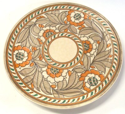 Lot 335 - A large Crown Ducal charger by Charlotte Rhead...