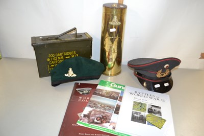 Lot 194 - Box containing a quantity of militaria...