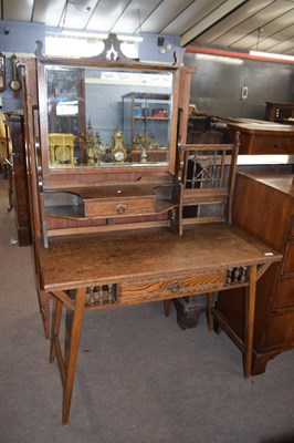 Lot 569 - A late 19th Century oak dressing table in the...