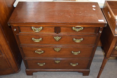 Lot 596 - A small Georgian and later bachelors chest...