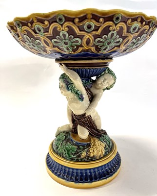 Lot 367 - Minton Majolica Centrepiece