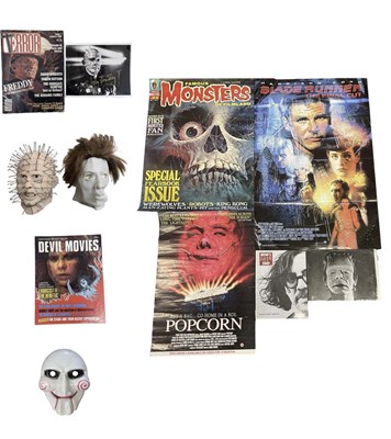 Lot 238 - A mixed lot of 1980s horror film memorabilia,...