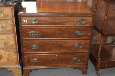 Lot 622 - A late Georgian mahogany chest of drawers of...