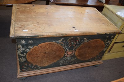 Lot 635 - A large Eastern European painted pine blanked...