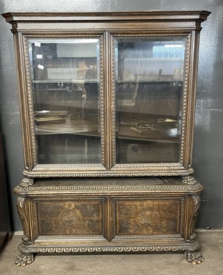 Lot 652 - A large 19th Century continental oak side...