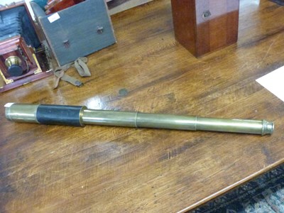 Lot 657 - William Ashmore Day or Night telescope, 82cm...