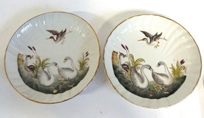 Lot 451 - Two continental porcelain small dishes...