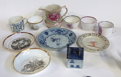 Lot 452 - A group of lustre wares and a cup and saucer...