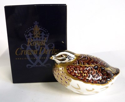 Lot 476 - A Royal Crown Derby paperweight figure of a...