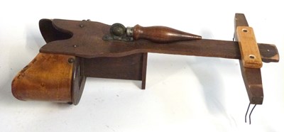 Lot 492 - A Holmes stereoscope in birdseye maple circa...