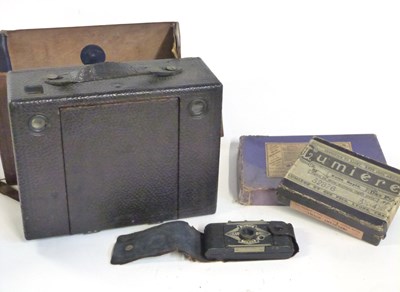 Lot 470 - An Eastman Kodak Bellows camera in original...