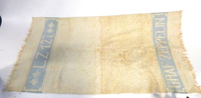 Lot 508 - A small towel with commemorative embroidery...