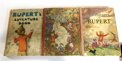 Lot 510 - Three vintage Rupert annuals