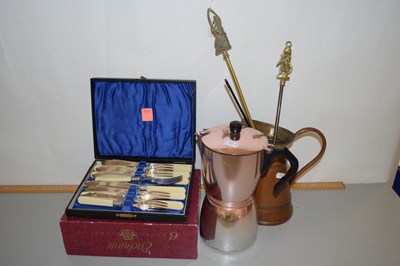 Lot 12 - Mixed Lot:  Cased fish cutlery, coffee...