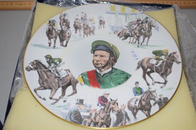 Lot 17 - A Coalport Lester Piggotts commemorative plate