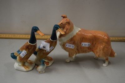 Lot 44 - Mixed Lot: A Beswick model of a dog marked...