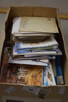 Lot 59 - Box of various assorted postcards