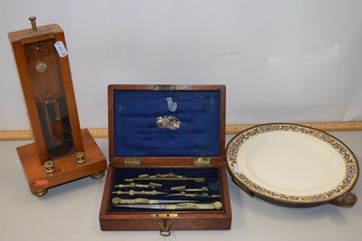 Lot 62 - Mixed Lot: Cased technical drawing set, a line...