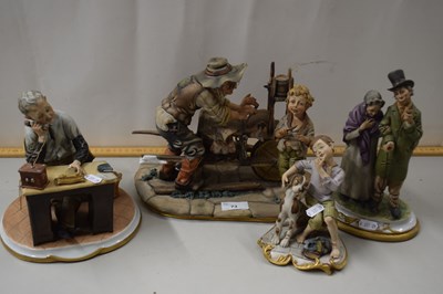 Lot 73 - Group of four various capodimonte figures