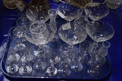 Lot 141 - Collection of various 20th Century clear...