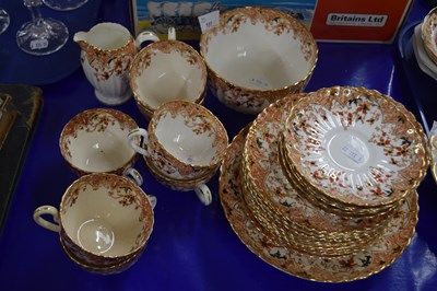 Lot 151 - Quantity of Edwardian floral decorated tea wares