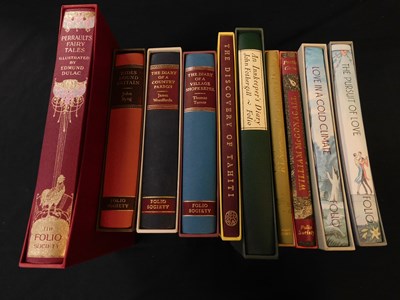 Lot 90 - Ten vaioru volumes Folio Society titles.