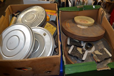 Lot 608 - Two boxes of assorted cini films and reels