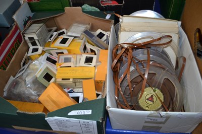 Lot 609 - Qty mixed projector slides and tapes