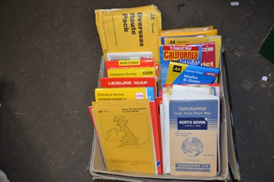 Lot 636 - Box assorted maps