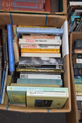 Lot 764 - Box of books to include UK interest, walks in...