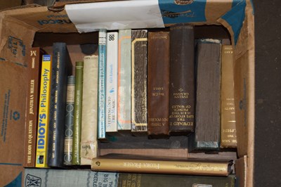 Lot 785 - Mixed box of books to include philosophicall...