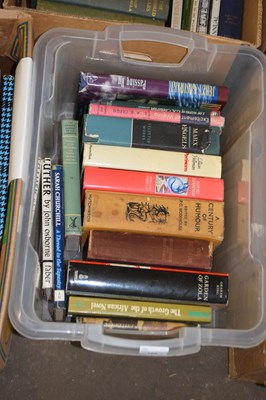 Lot 798 - Mixed box of books to include various novels...