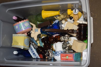 Lot 836 - Mixed box of Avon glass bottles etc