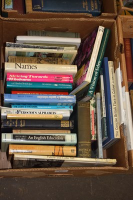 Lot 841 - Mixed box of books to include education