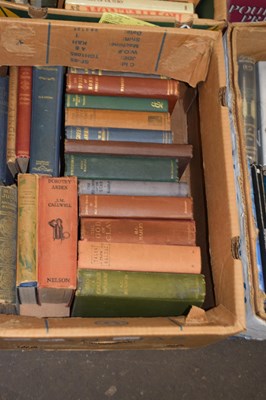 Lot 842 - Mixed box of books to include various novels,...