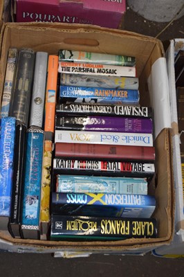 Lot 843 - Mixed box of novels etc