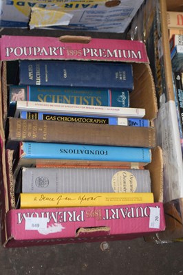 Lot 849 - Box of mixed scientific interest books etc