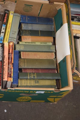 Lot 852 - Mixed box of books to include various novels...