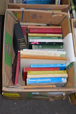 Lot 866 - Mixed box of books, engineering etc