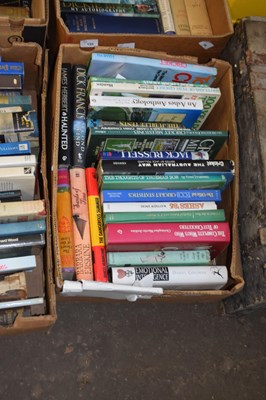 Lot 869 - Mixed box of books to include cricket interest