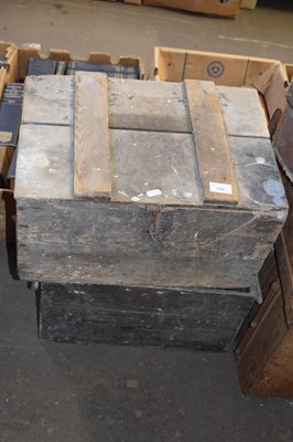 Lot 757 - two wooden crates