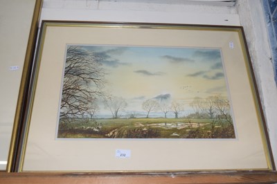 Lot 232 - Harry Peters study of a rural landscape,...