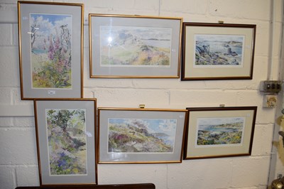 Lot 237 - Nan Heath, a group of four coloured prints...