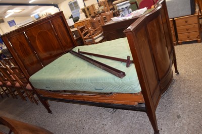 Lot 259 - Edwardian mahogany bedframe 126cm wide